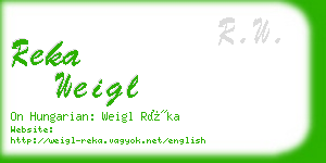 reka weigl business card